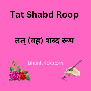 Tat ke shabd roop